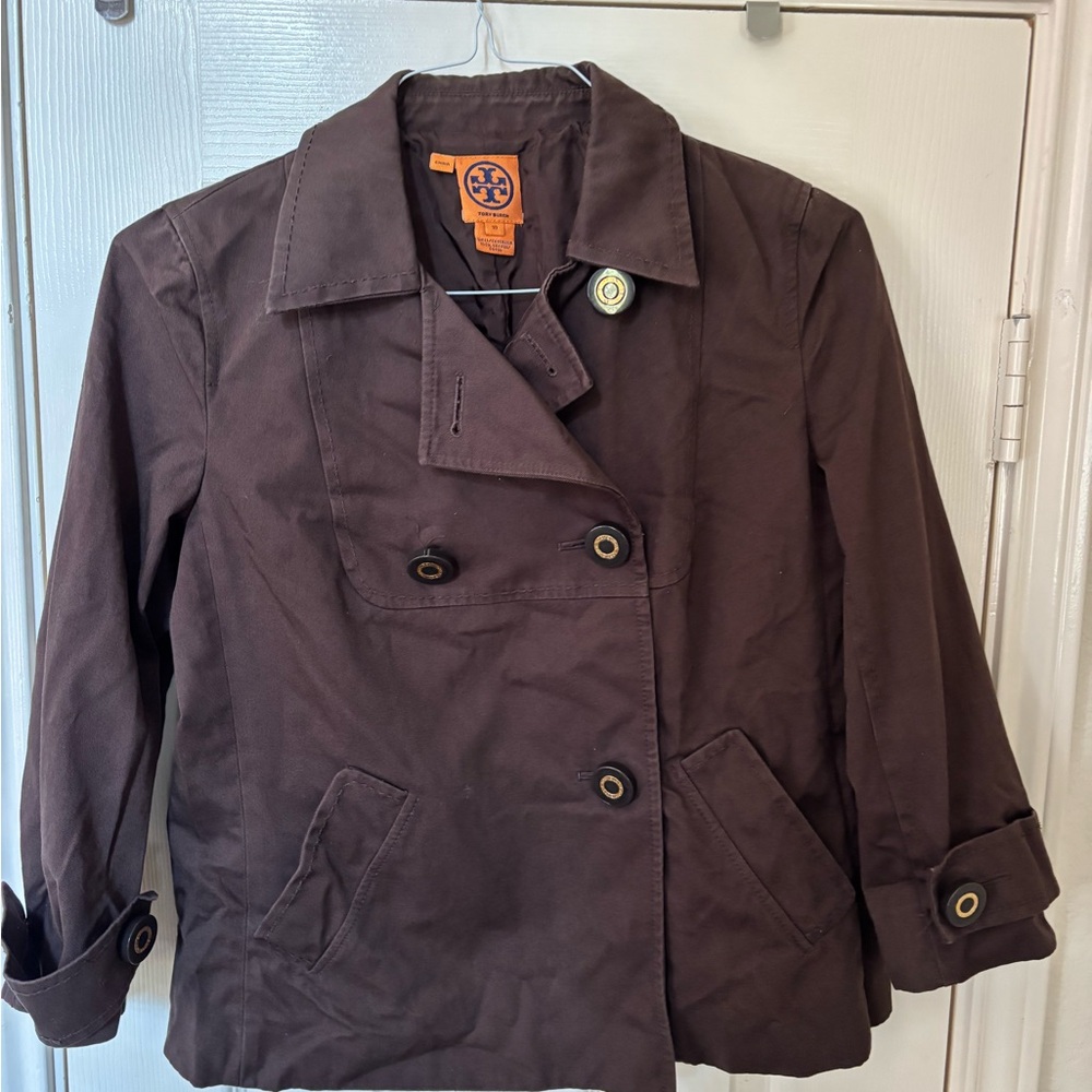 Tory Burch Dark Brown Peacoat for Women